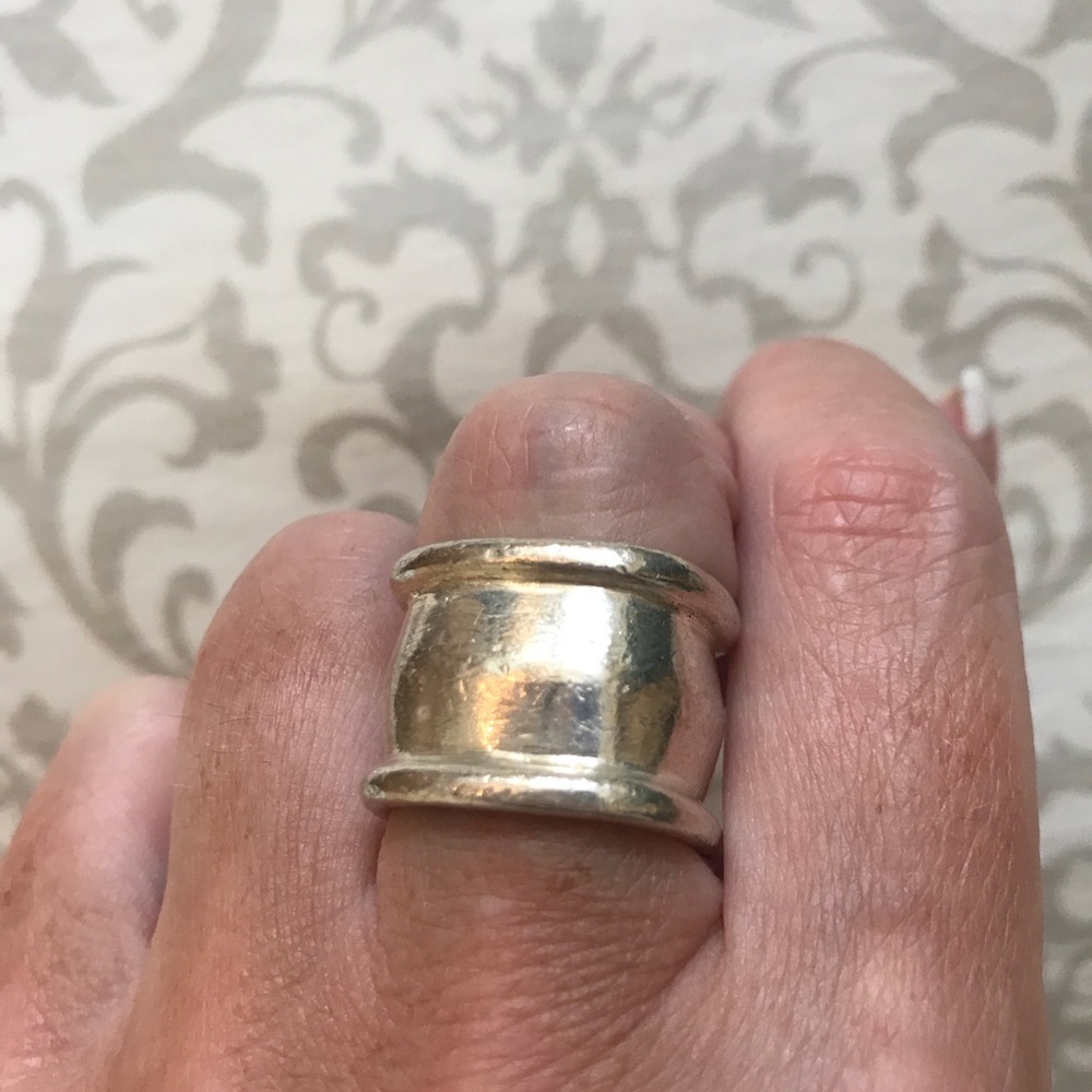 Vintage EXEX sterling silver ring size 7